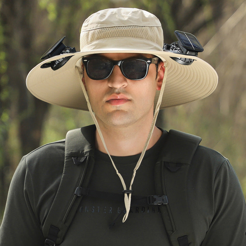 "CHILLTOP" SOLAR POWERED FAN HAT (UNISEX 1 SIZE FITS ALL)