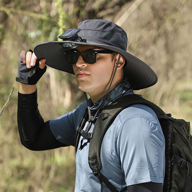 "CHILLTOP" SOLAR POWERED FAN HAT (UNISEX 1 SIZE FITS ALL)